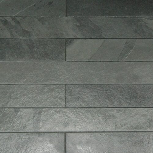 Strip Cladding Calibrated Cleft Slate Black